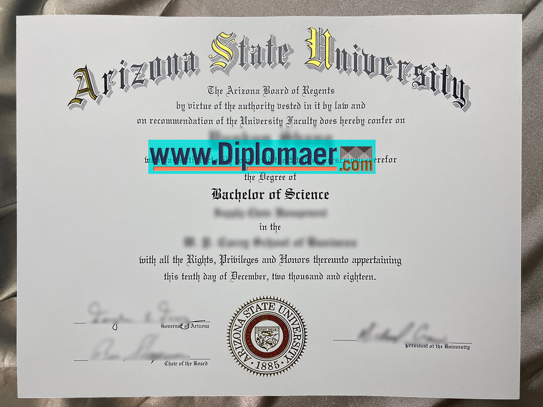 Arizona State University Fake Diploma - Safe Site Provide the ASU Fake Diploma