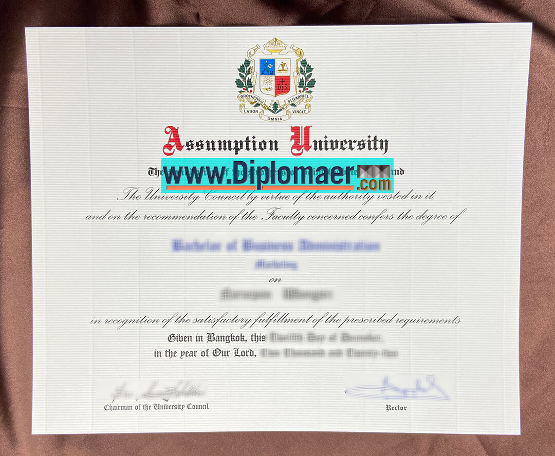 Assumption University Fake Diploma - How much cost for a Assumption University Fake Certificate?