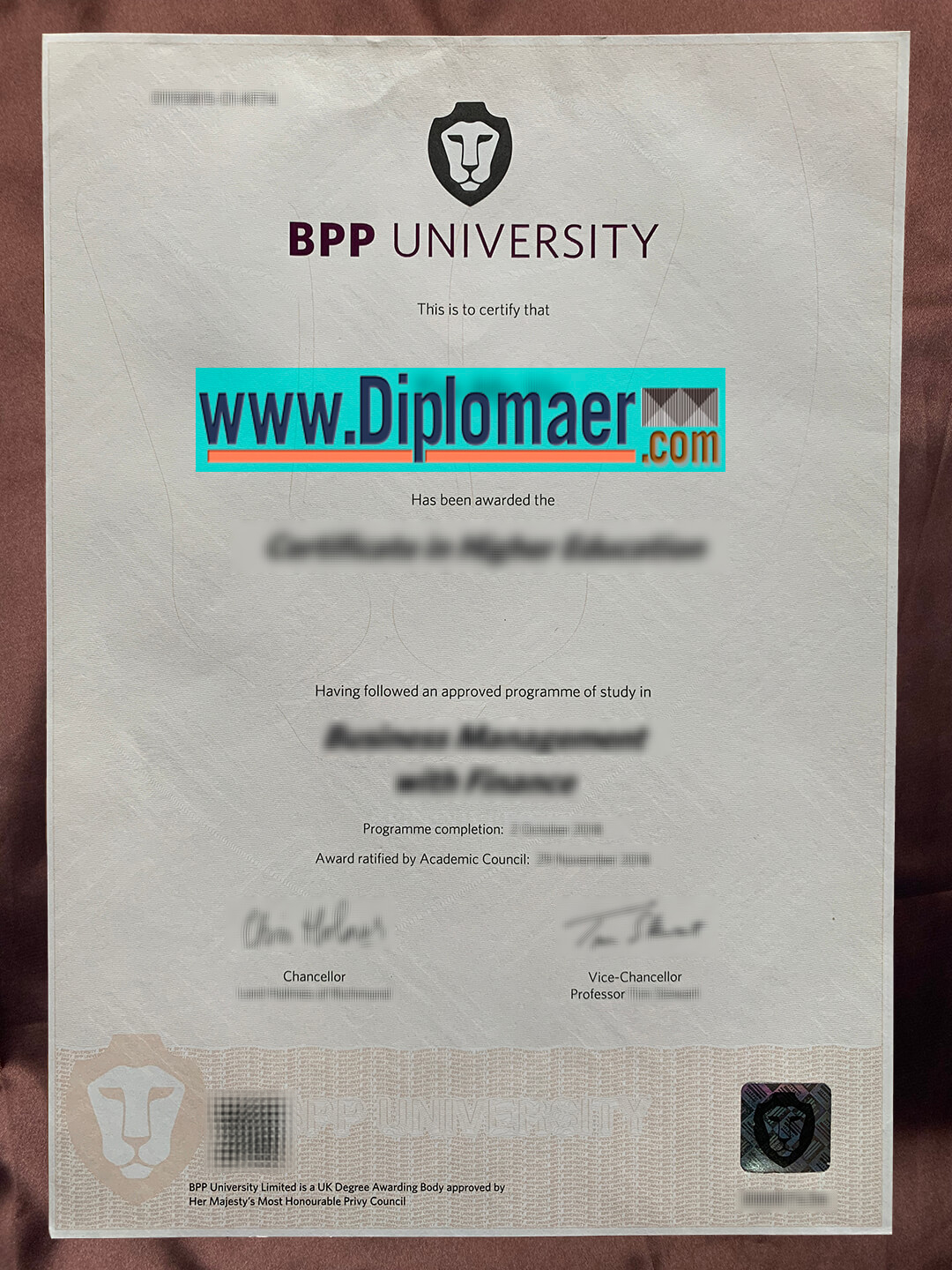 BPP University fake diploma 1 - Which website provides the best quality BPP University fake certificates?