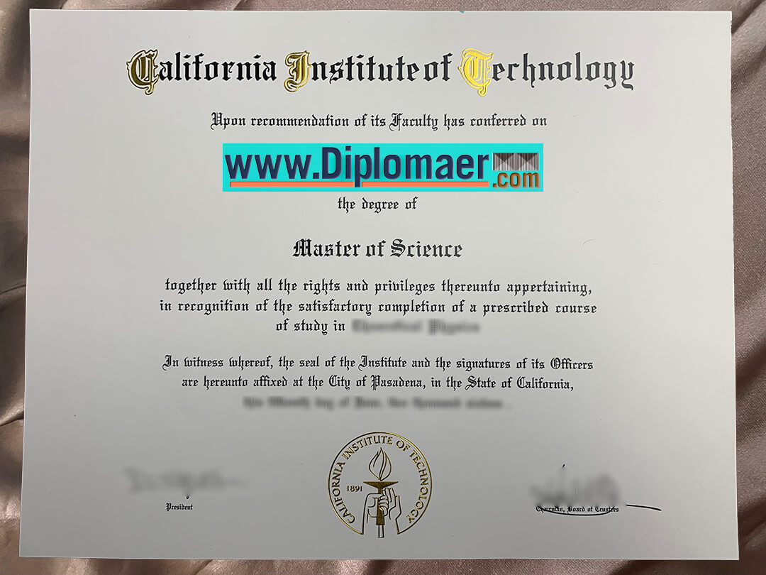 Caltech Fake Diploma - Buy The Caltech Fake Degree Certificate