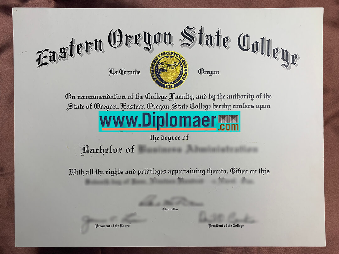 Eastern Oregon State College Fake Diploma - Buy Eastern Oregon University fake diploma in Oregon