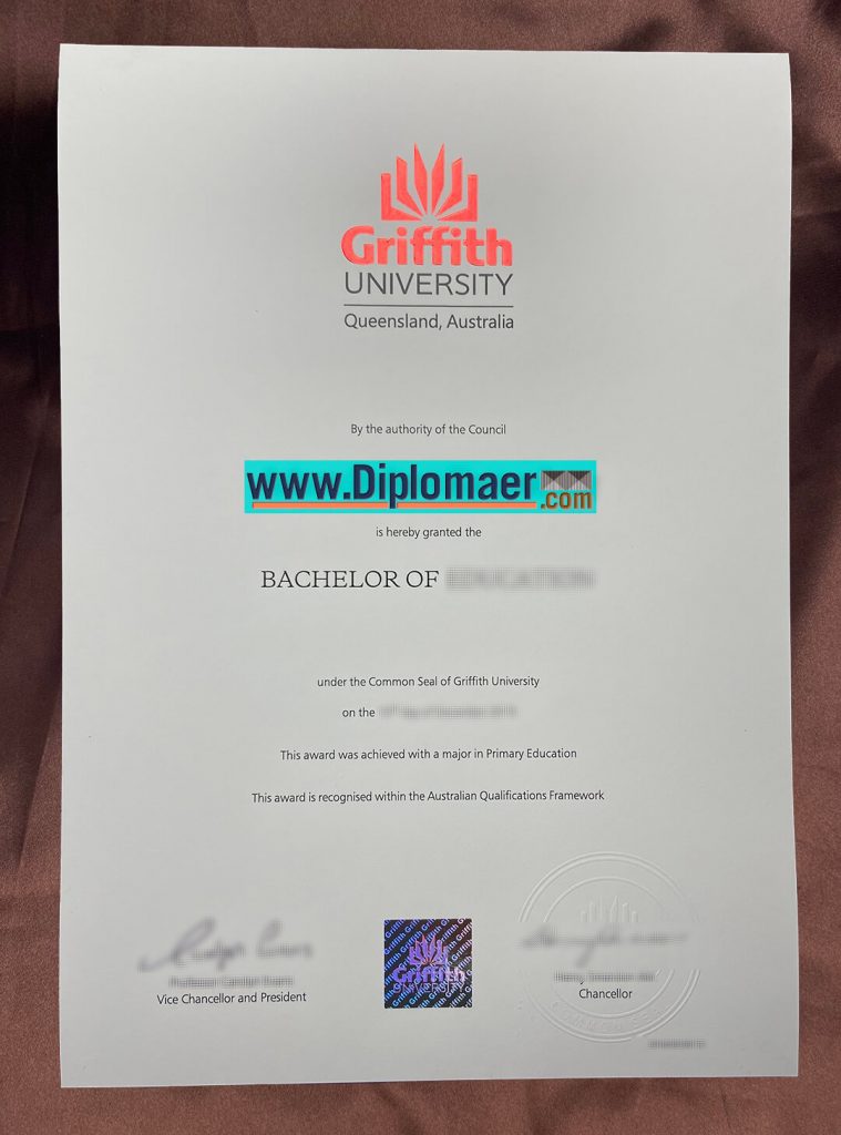 Griffith University fake diploma 759x1024 - I want to get a Griffith University degree, Where can I buy it?