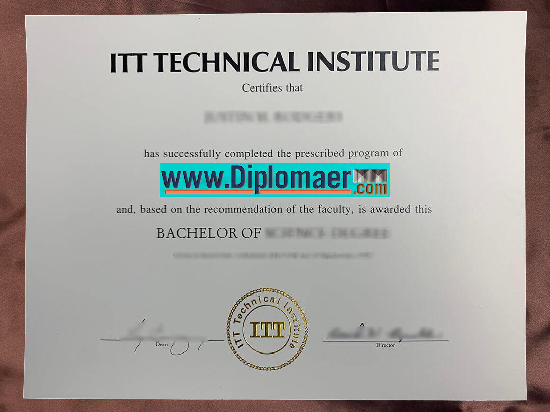 ITT Technical Institute Fake Diploma - Where to Purchase the ITT Technical Institute Fake Diploma?