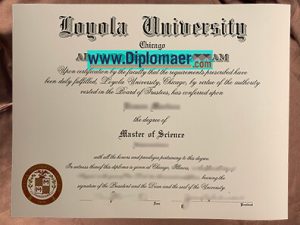 Loyola University Chicago Fake Diploma