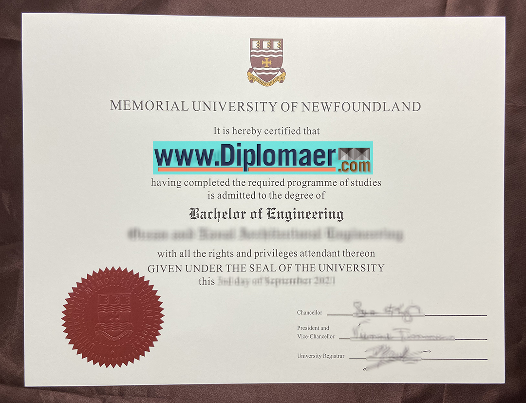 Memorial University of Newfoundland fake Diploma - How to get Memorial University of Newfoundland Fake Certificates?