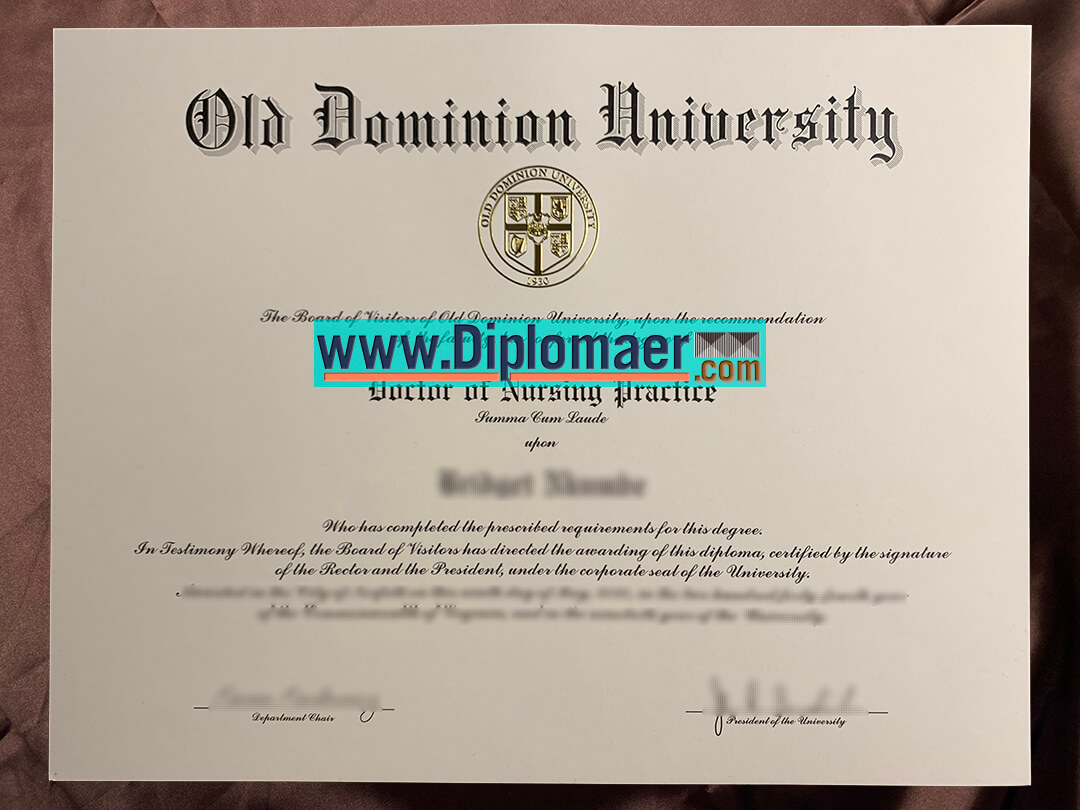 Old Dominion University Fake Diploma - Safe Site Provide the Old Dominion University Fake Diploma，ODU Fake Degree
