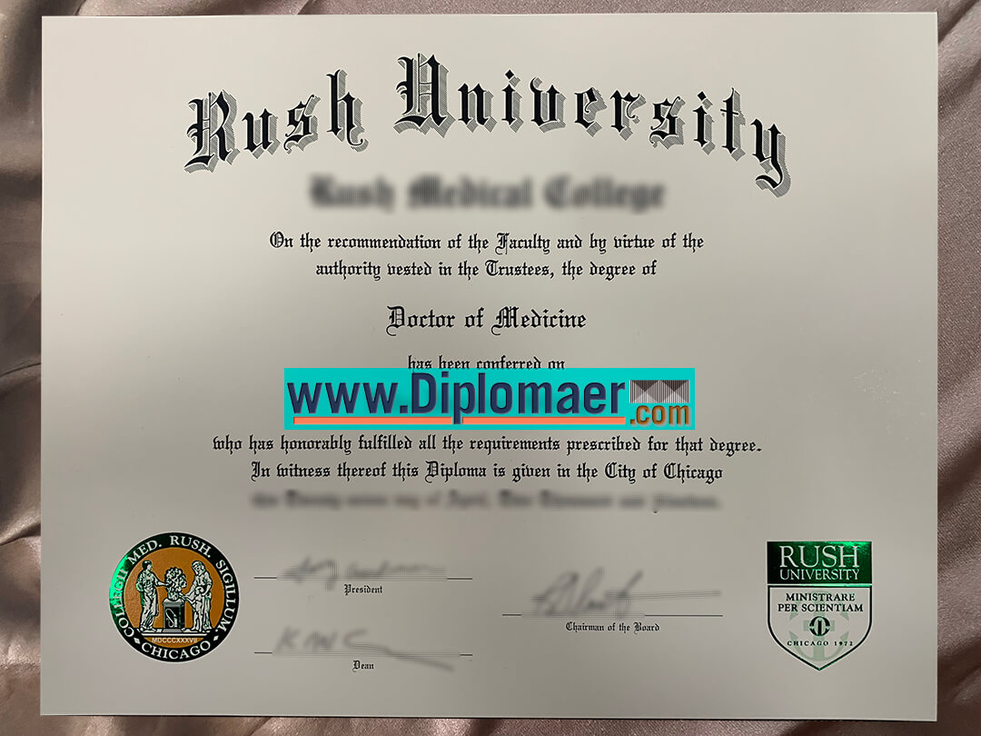 Rush University Fake Diploma - Secret to order the Rush University Fake Diploma