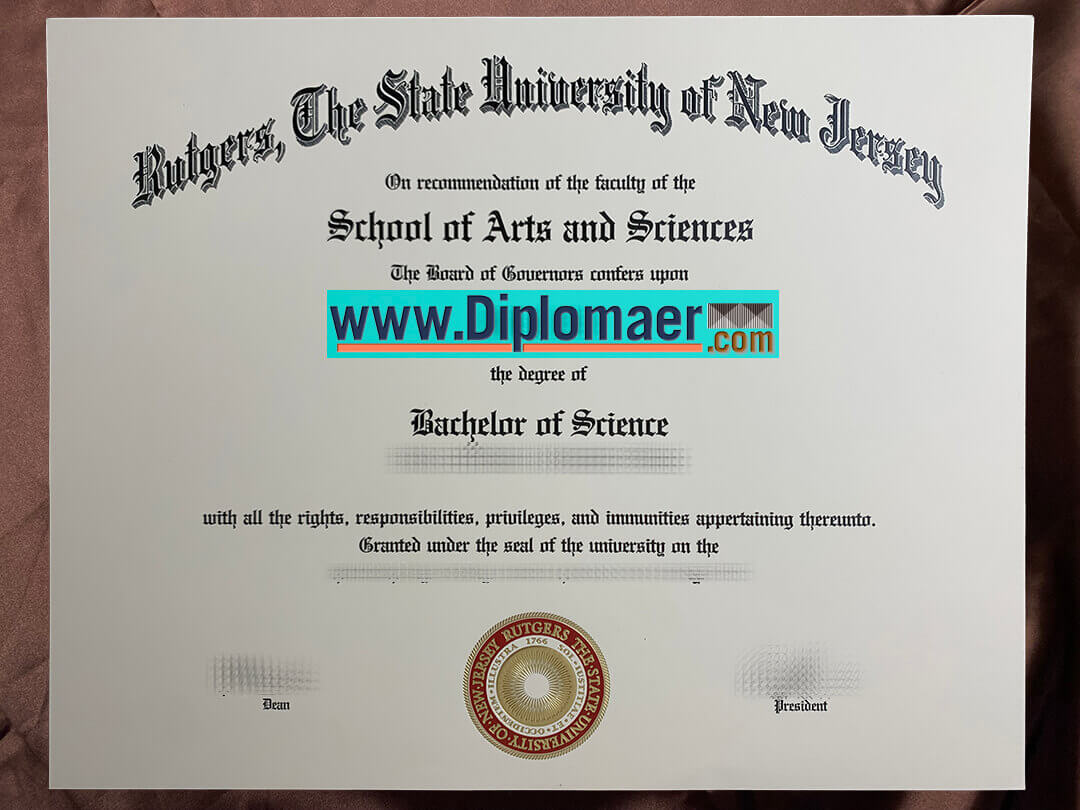 Rutgers The State University of New Jersey Fake Diploma - Where to Purchase the Rutgers University Fake Diploma? RU Fake Diploma