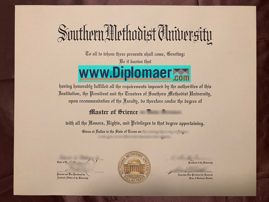 Southern Methodist University Fake Diploma - Can I Buy a Fake Southern Methodist University Degree?