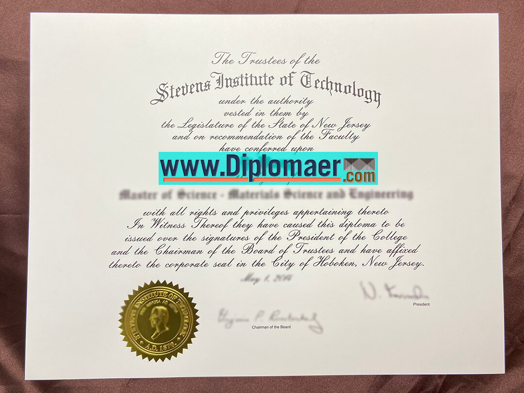 Stevens Institute of Technology Fake Diploma 1 - Where to buy the Stevens Institute of Technology Fake Certificate?