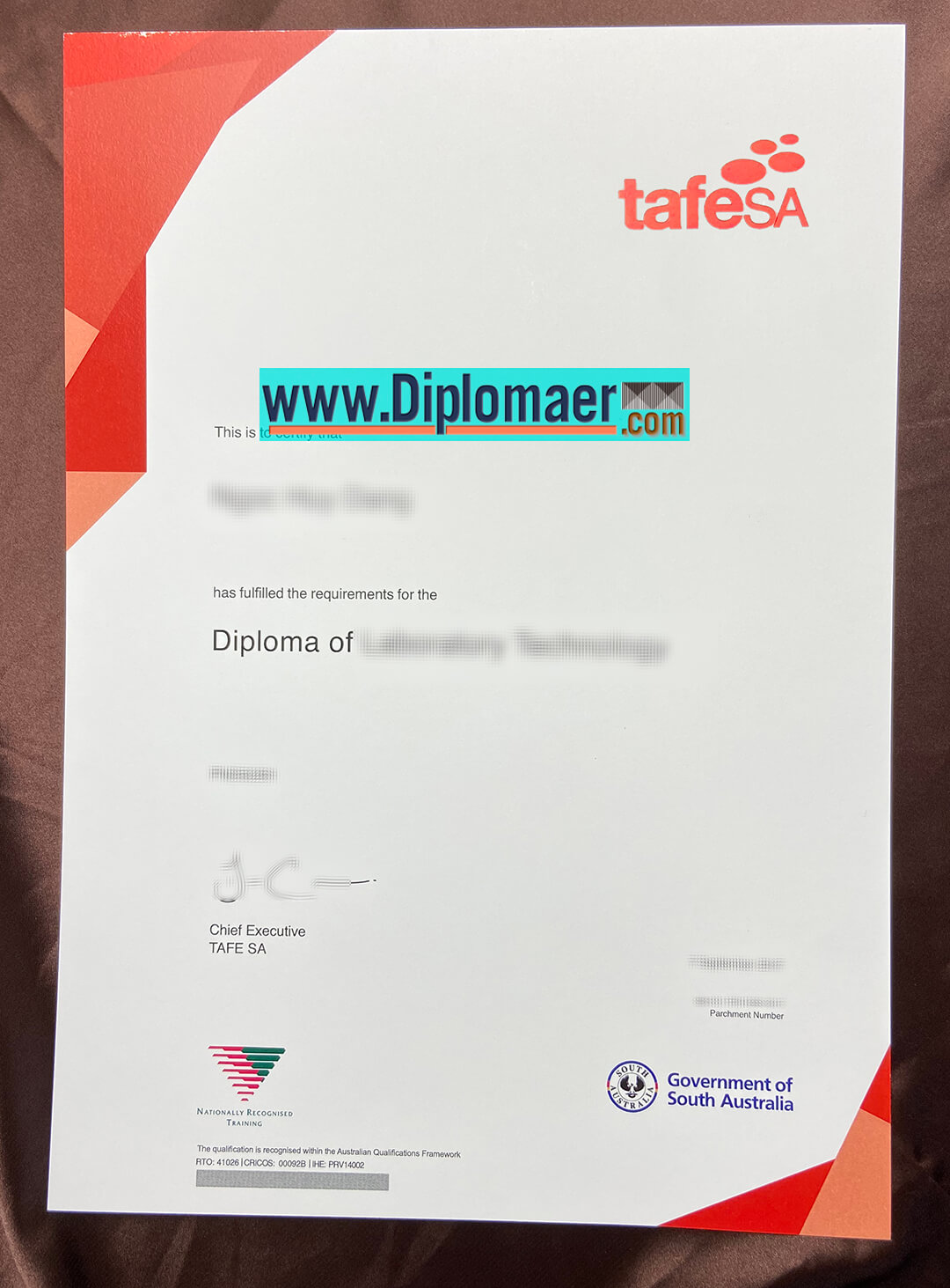 Tafe SA Fake Diploma - TAFE SA Fake Certificate for Sale