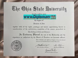 The Ohio State University Fake Degree