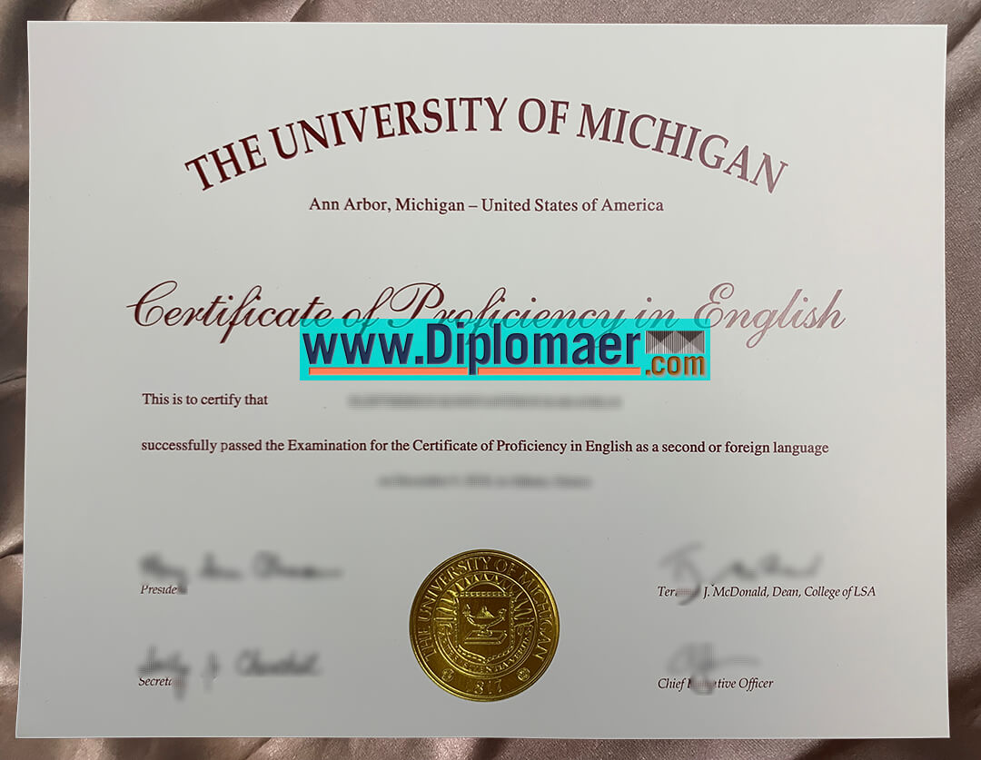 The University of Michigan Fake Diploma - Can I get the University of Michigan Degree, Buy The University of Michigan Fake Diploma