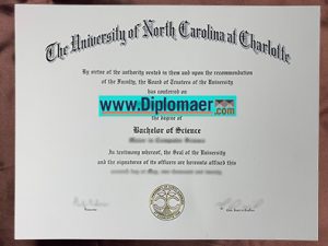 The University of North Carolina at Charlotte Fake Degree