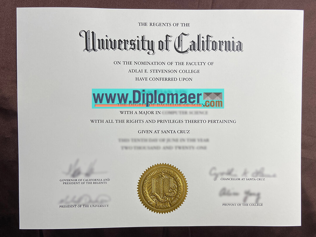 UCSC Fake Diploma - Where to get the UC Santa Cruz Fake Degree?