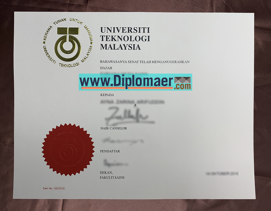 Universiti Teknologi Malaysia fake diploma - Cost for a fake Universiti Teknologi Malaysia Diploma in Malaysia?