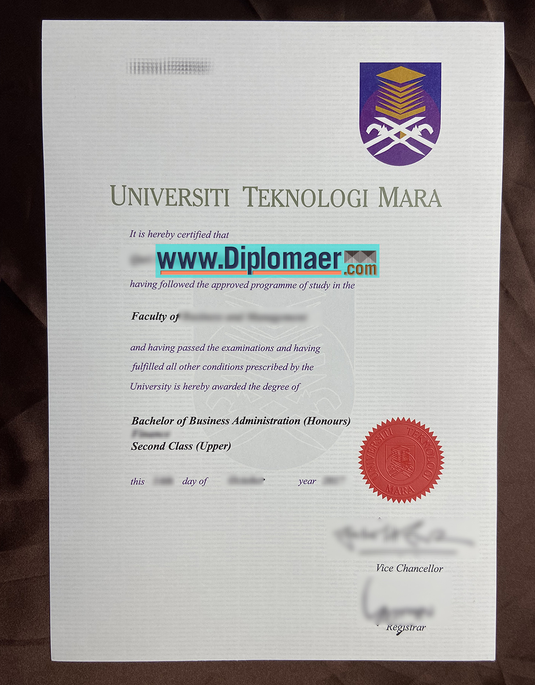 Universiti Teknologi Mara Fake diploma - How to get a Universiti Teknologi MARA degree without examinations?