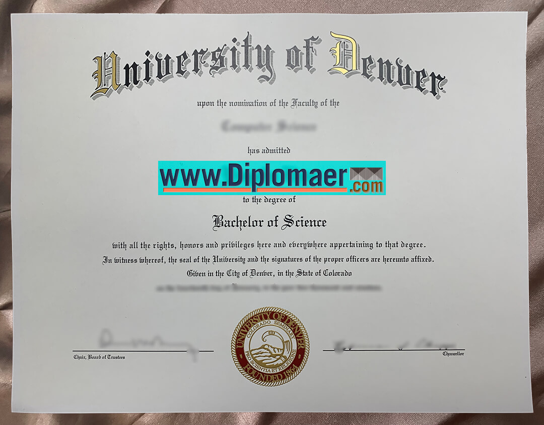 University of Denver Fake Diploma 2 - Where to Purchase the University of Denver Fake Diploma?