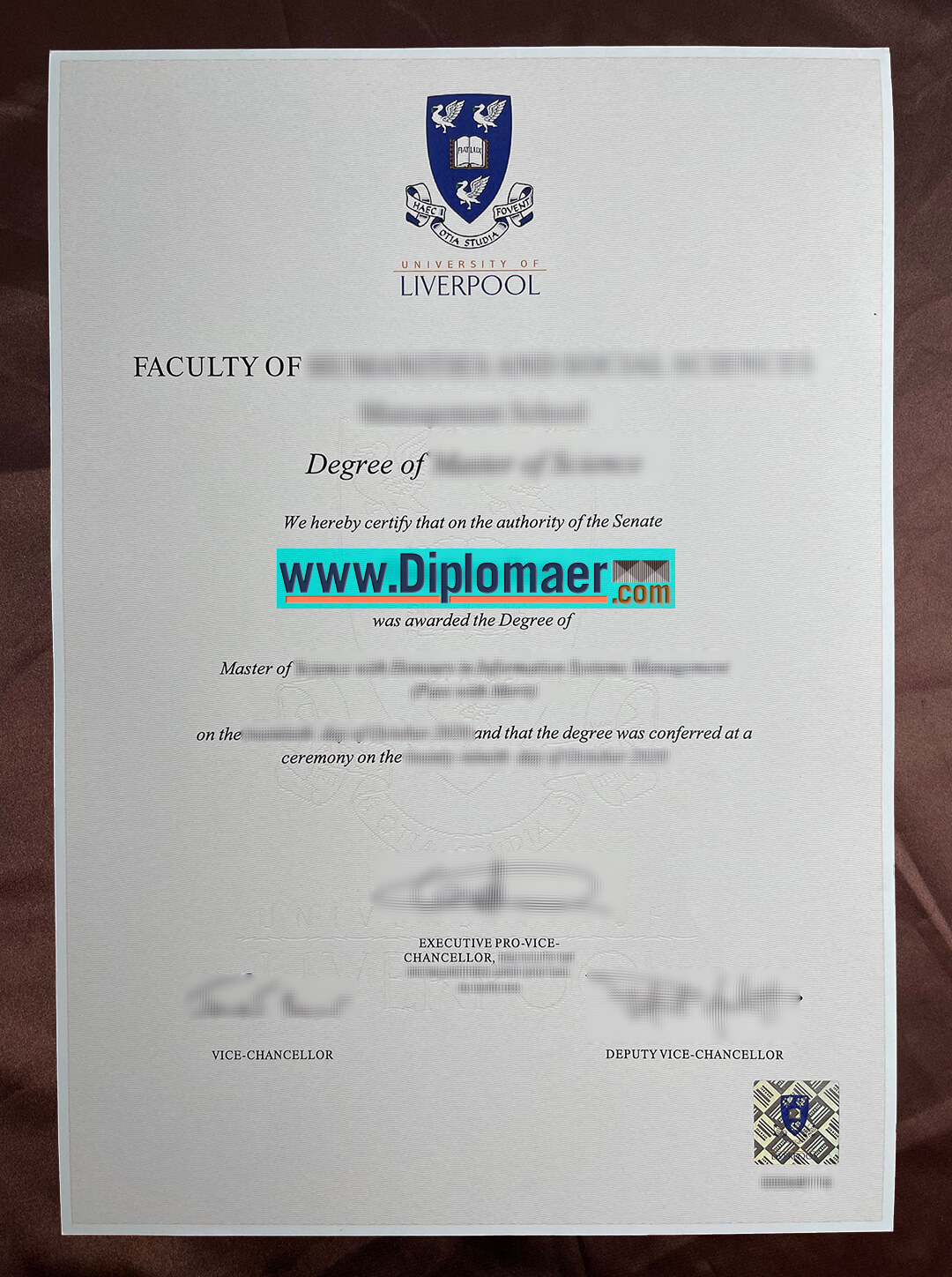 University of Liverpool Fake Diploma - How to get a fake University of Liverpool certificate?