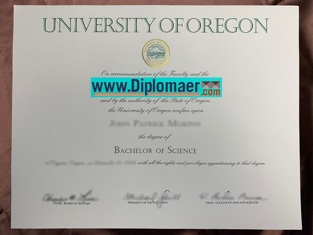 University of Oregon Fake Diploma - University of Oregon Fake Diploma, How to Make it?