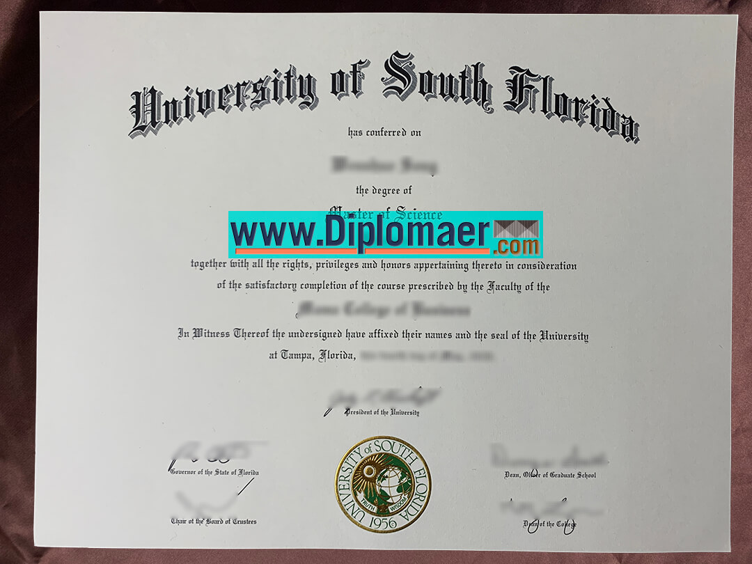 University of South Florida Fake Diploma - Buy Fake University of South Florida Diplomas Florida, USA