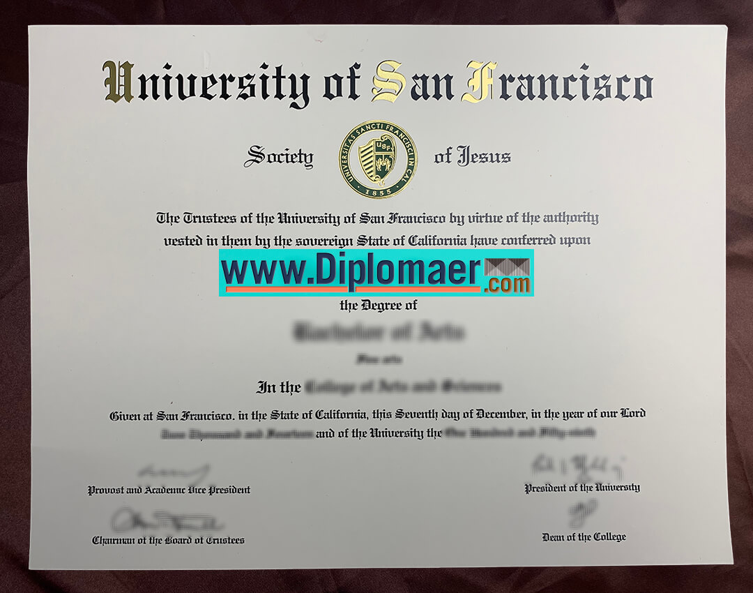 the University of San Francisco fake diploma - How fast to get the University of San Francisco fake Diploma?