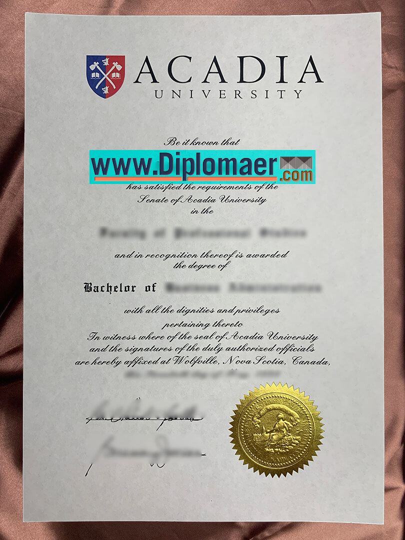 Acadia University Fake Diploma - Secret to order the Acadia University Fake Diploma