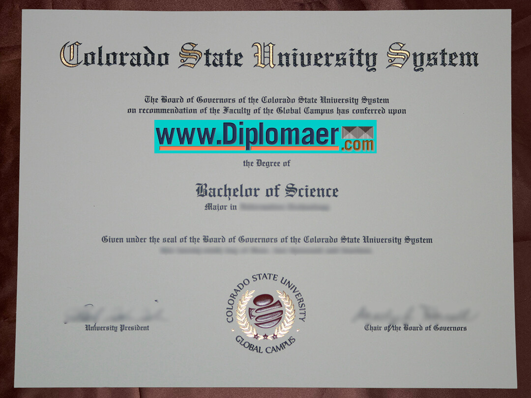 Colorado State University Fake Diploma - Can I Get a Colorado State University Degree? Buy CSU Fake Diplomas.