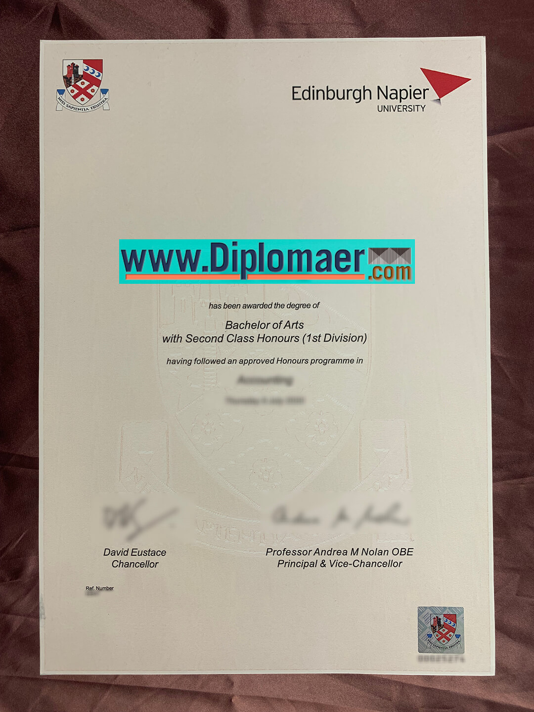 Edinburgh Napier University fake diploma - Is a certificate from Edinburgh Napier University worth buying?