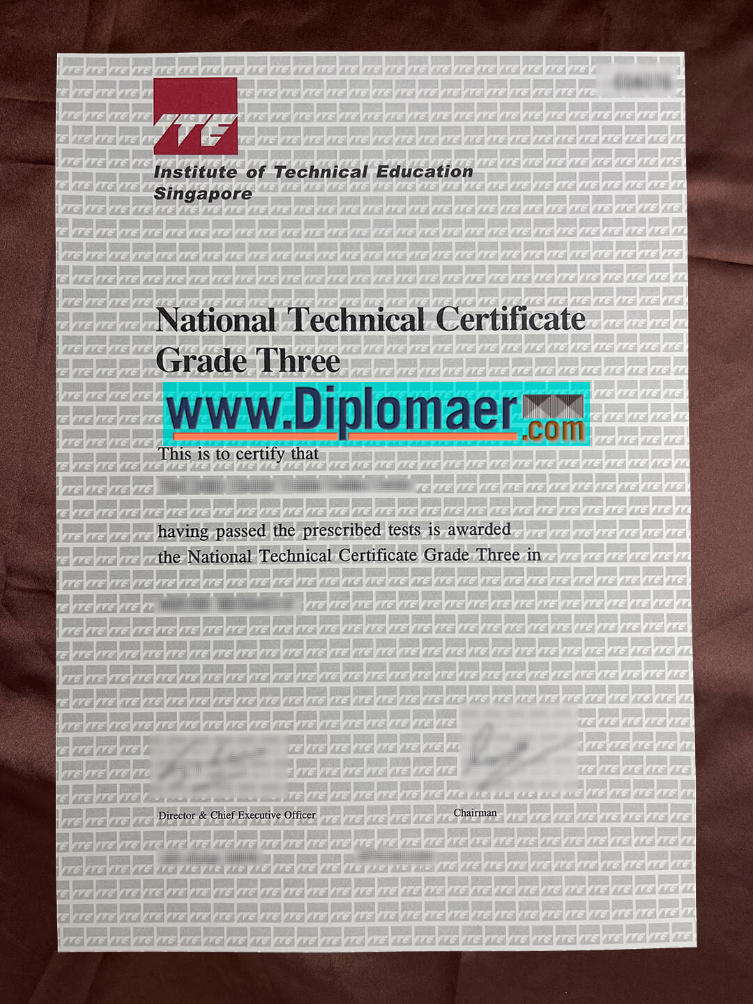 ITE Fake Diploma - Fake ITE Singapore Diploma, How to buy ITE fake certificate?