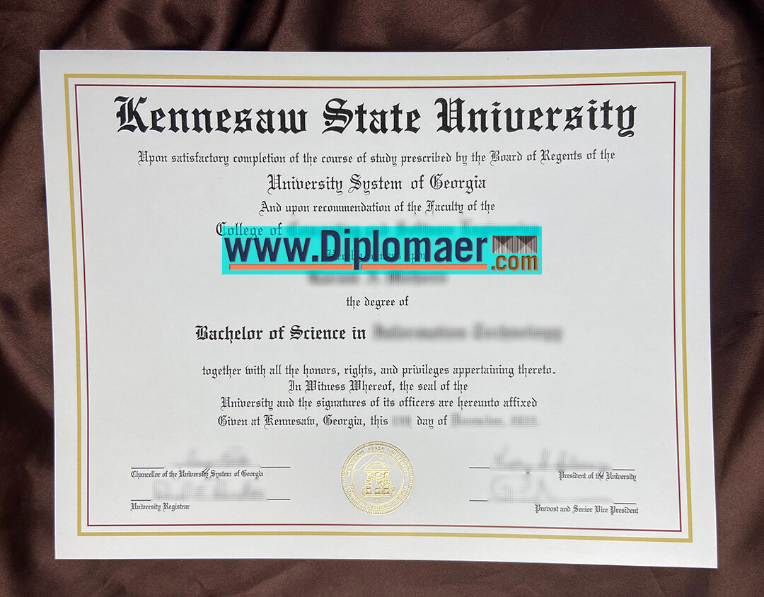 Kennesaw State University Fake diploma - Buy a fake kennesaw State University diploma for better job