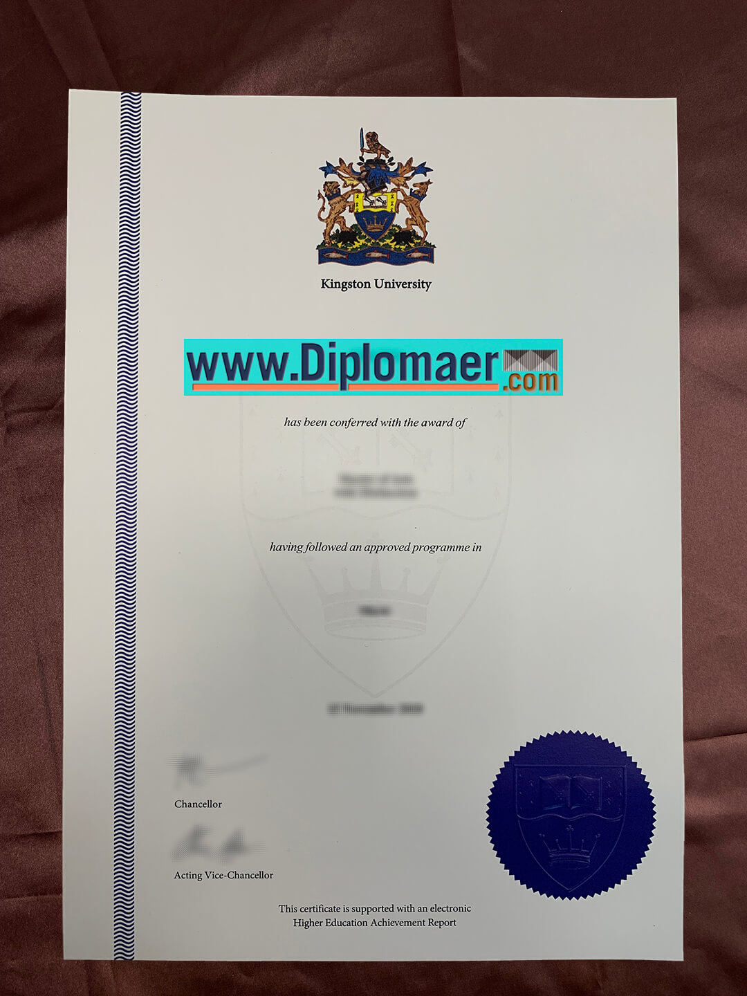 Kingston University fake diploma - Where to get a Kingston University diploma for sale？