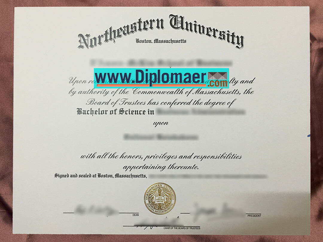 Northeastern University Fake Diploma - Buy Northeastern University fake diploma in the USA