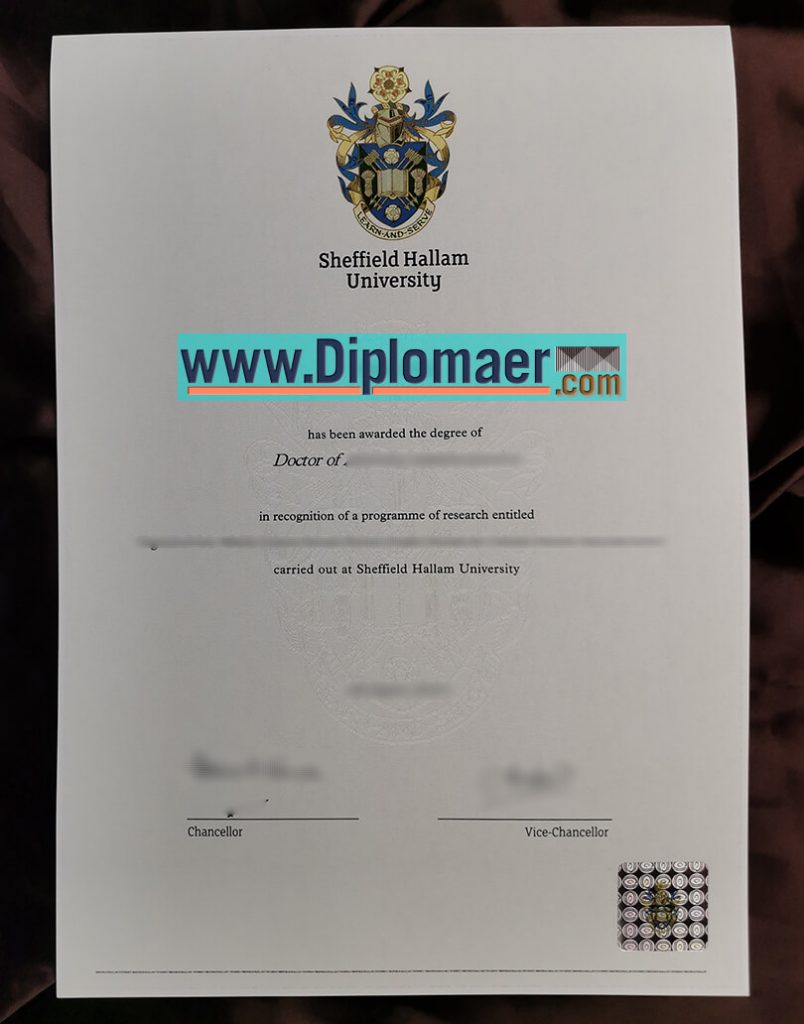 Safe Site Provide the Sheffield Hallam University Fake Diploma – Buy ...