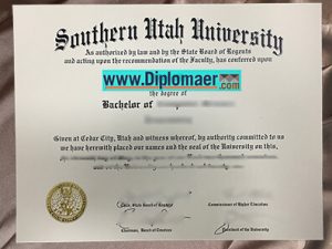 Southern Utah University Fake Diploma