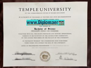 Temple University Fake Diploma