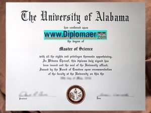 The University of Alabama Fake Diploma