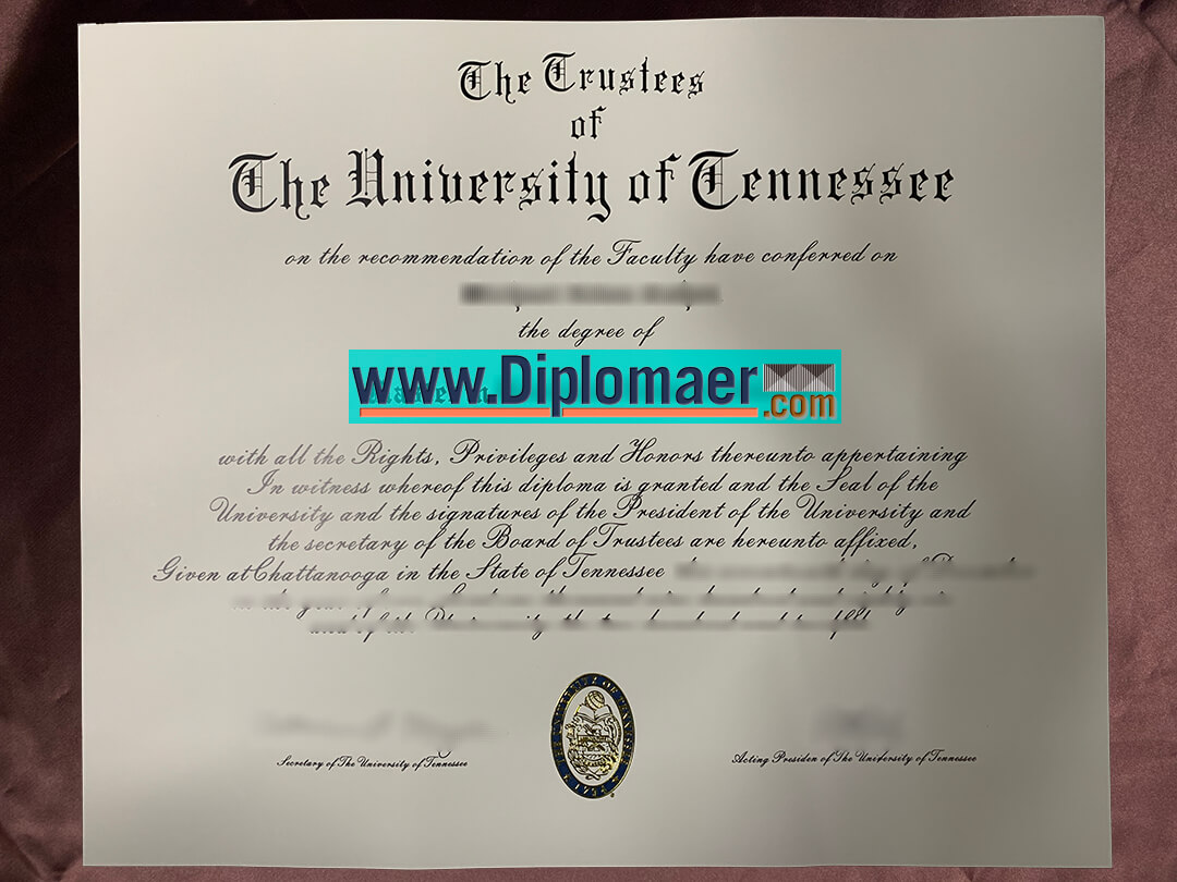 The University of Tennessee Fake Diploma - The University of Tennessee Fake Diploma, How to Make it?