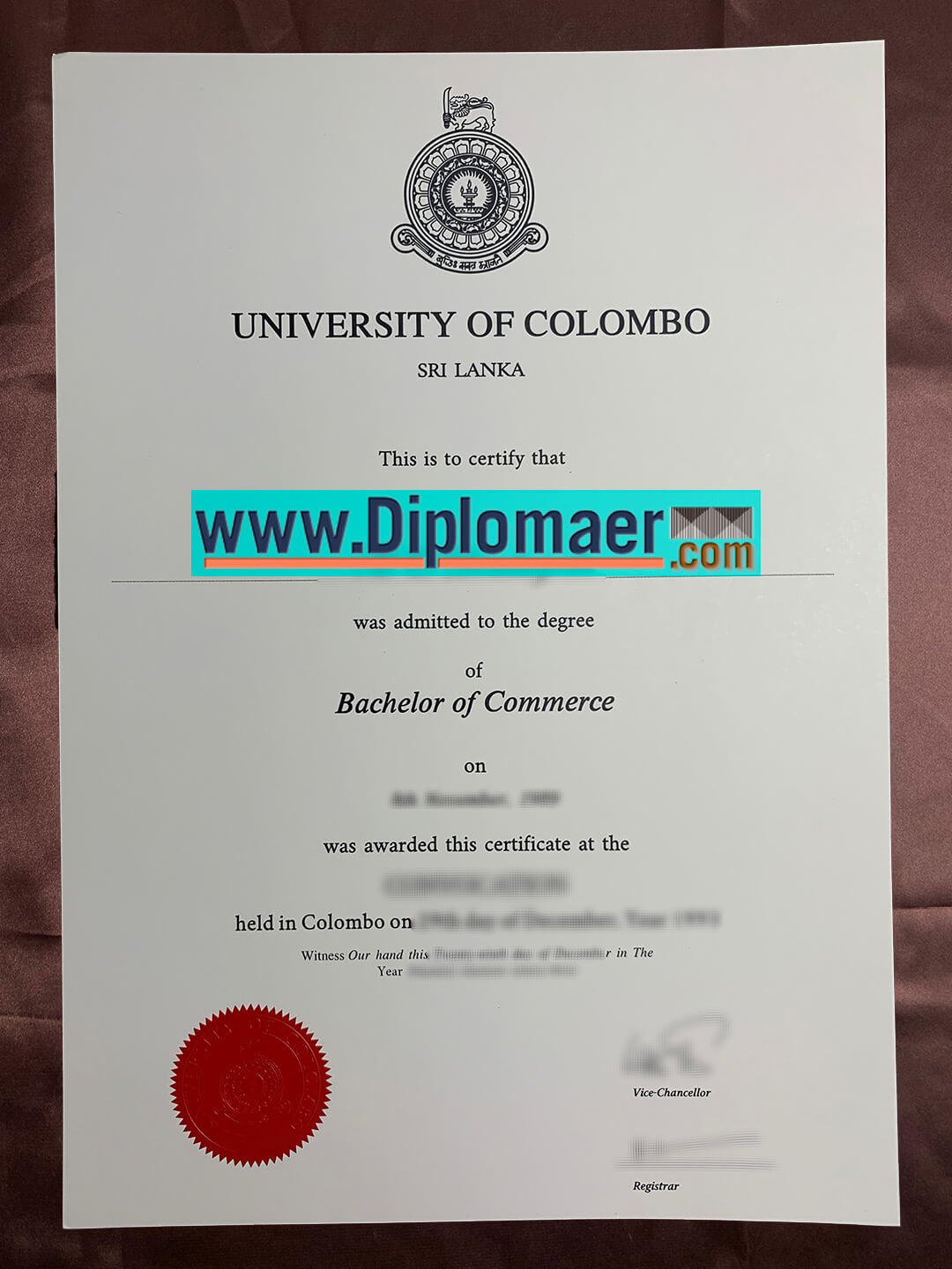 University of Colombo Fake Diploma - Is a University of Colombo diploma worth buying?