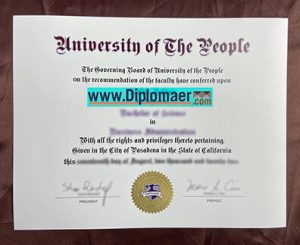 University of the People Fake Degree