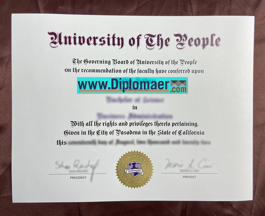 University of the People Fake Diploma - How to get a fake UoPeople Diploma without examination?