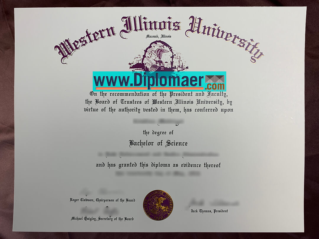 Western Illinois University Fake Diploma - Can I buy a fake Western Illinois University degree?