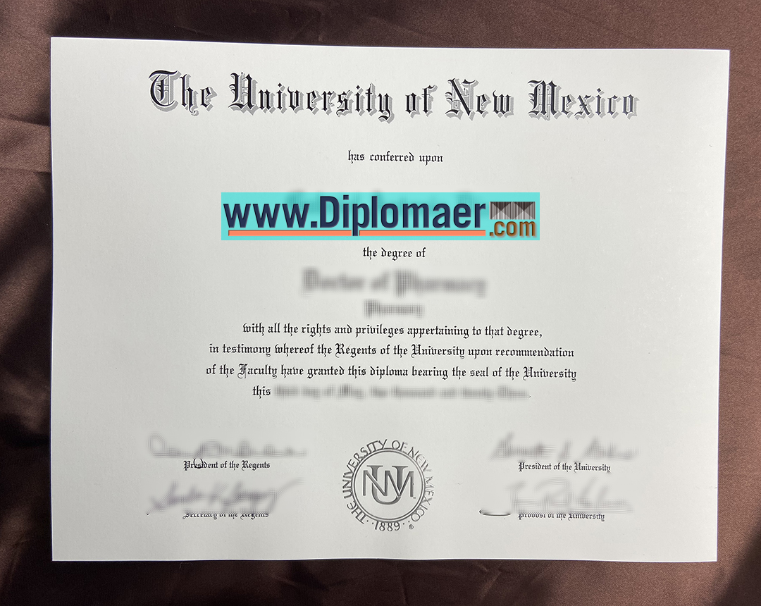 the University of New Mexico fake diploma - How to order a fake UNM diploma without examinations?