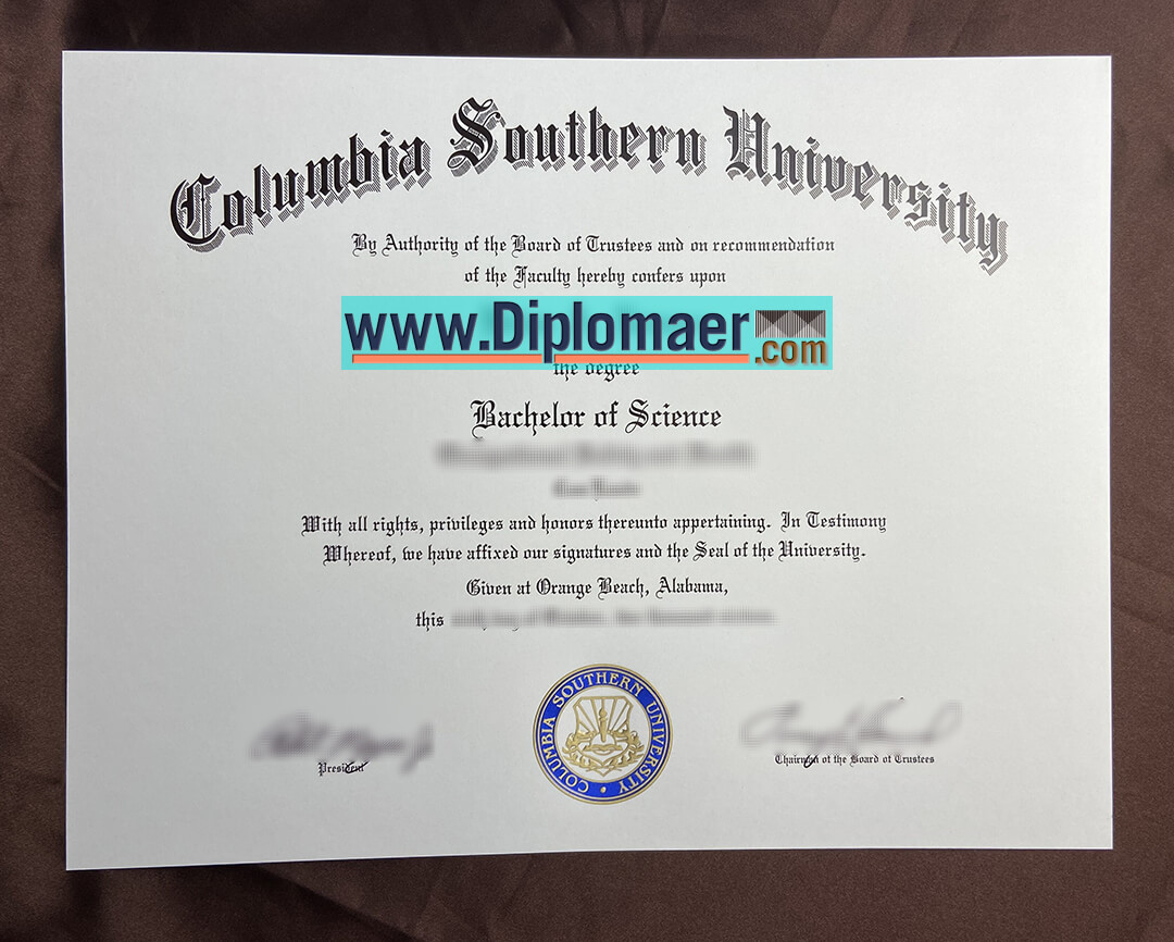 Columbia Southern University fake diploma - Where to purchase the fake Columbia Southern University diplomas?