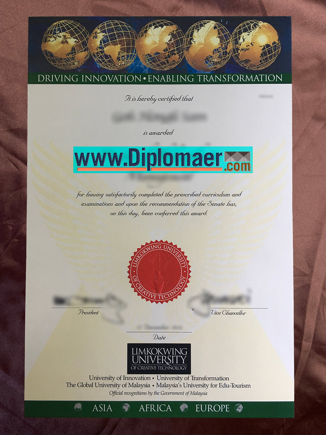 LIMKOWING University Fake Diploma - Would like to get a fake Limkokwing University of Creative Technology diploma?