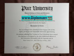 Pace University fake diploma