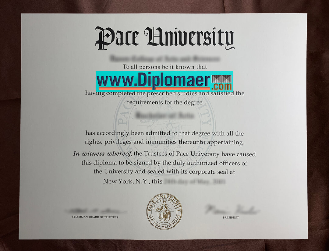 Pace University fake diploma - How to get a fake Pace University diploma online?