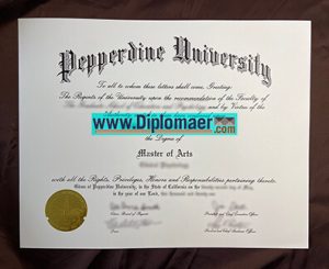 Pepperdine University Fake Diploma