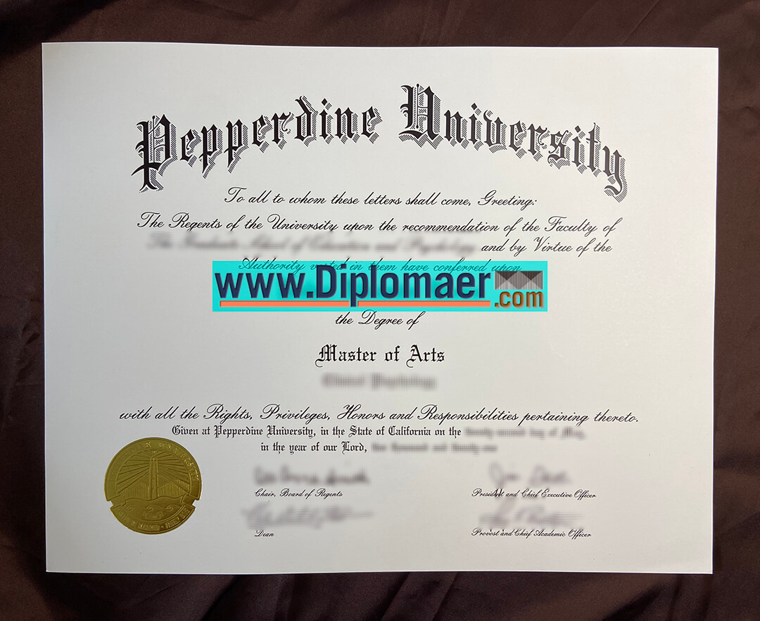 Pepperdine University Fake Diploma - How to get the latest Pepperdin University fake diploma?
