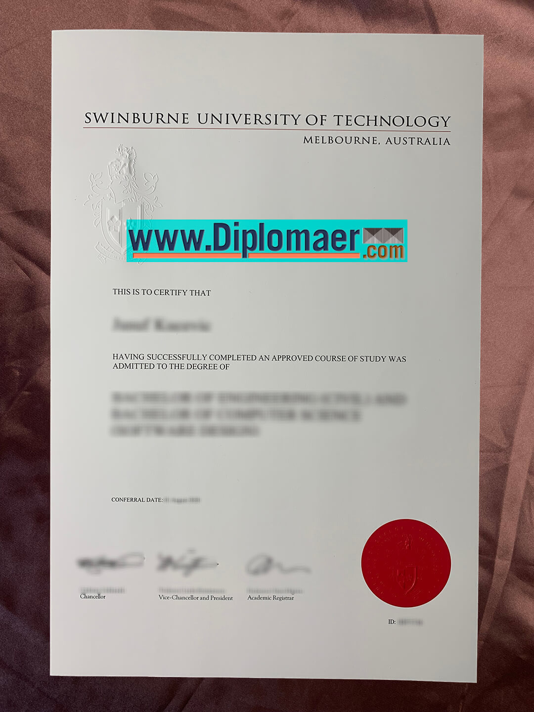 Swinburn University of Technology fake diploma - How to purchase a fake Swinburne University of Technology diploma in Melbourne?
